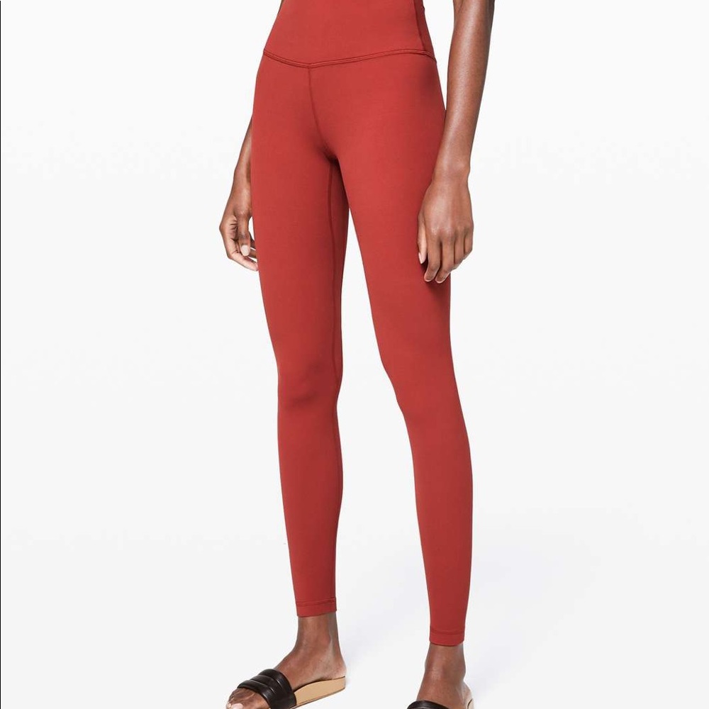 Cayenne red lululemon align leggings 25” inseam